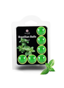 6 boules de massage brésiliennes à la menthe - BZ3386-8